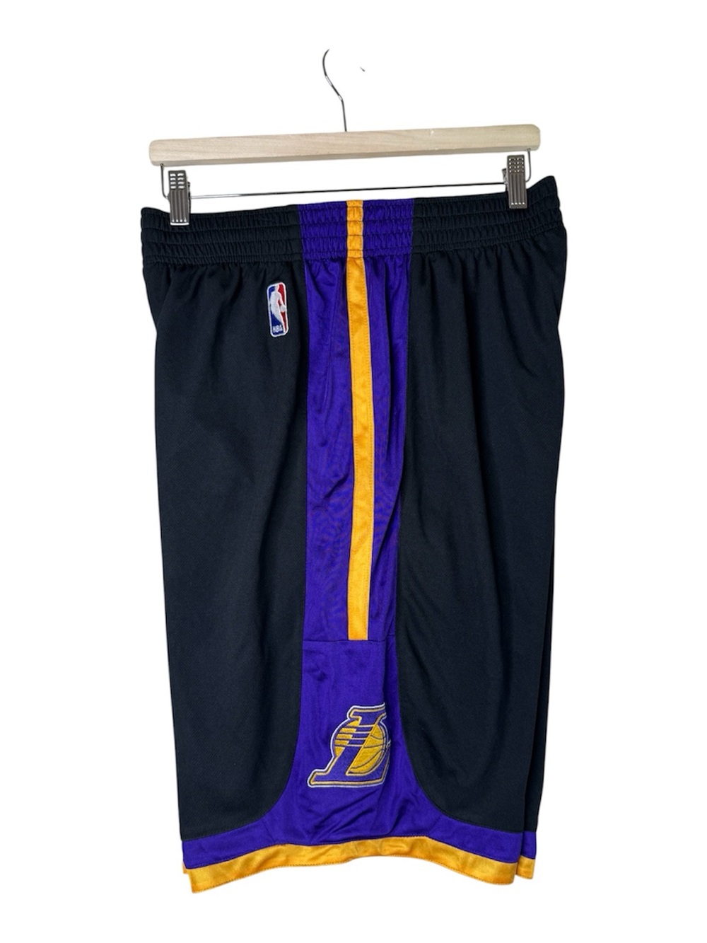Adidas NBA Los Angeles Lakers Envy Basketball Shorts Black Men's Size Large